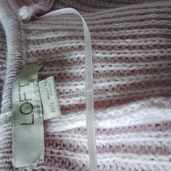 NWT- LOFT SWEATER  FRONT OPEN (M / L) COLOR  MAUVE - Picture 4 of 5